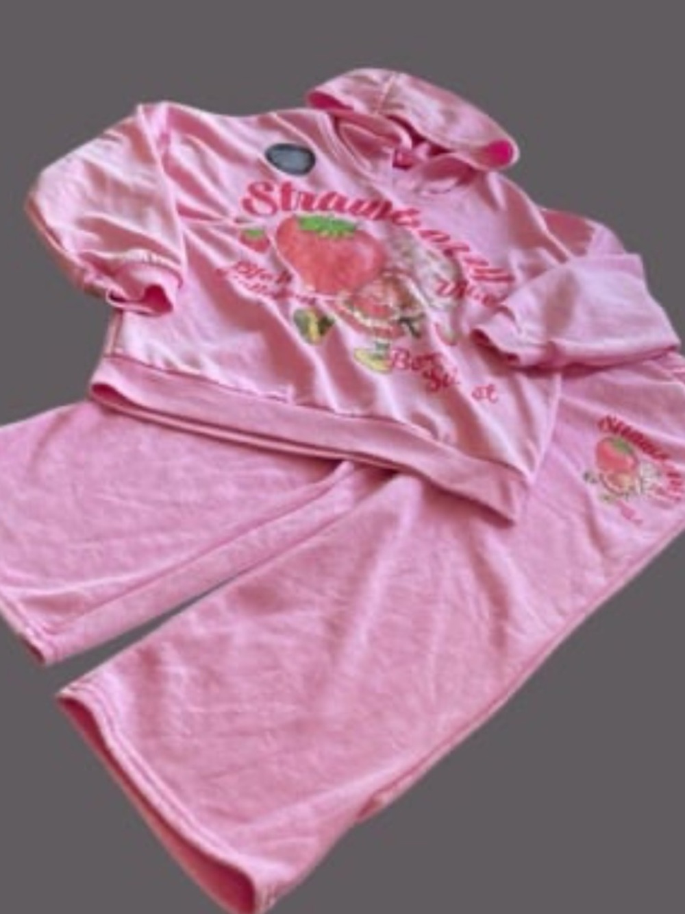 Girls 5T Strawberry Shortcake Hoodie Set - Picture 2 of 12